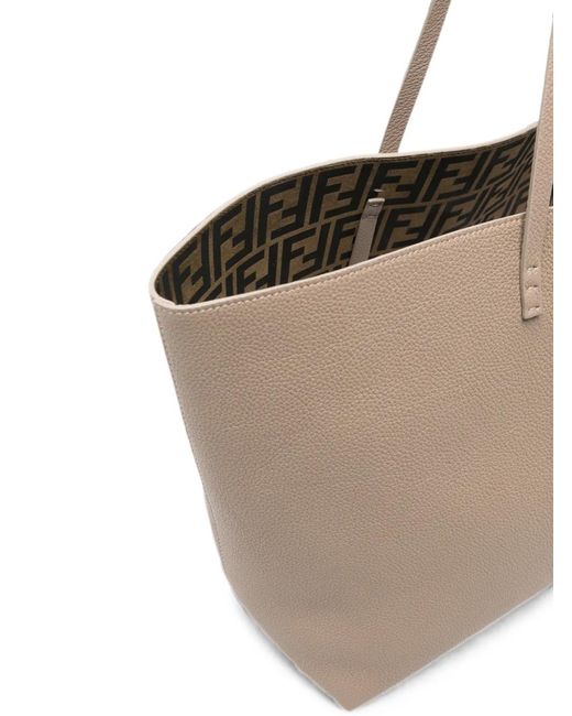 Fendi Natural Medium Roll Shoulder Bag