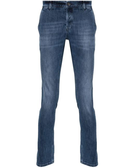 Dondup Tapered-Jeans mit Logo-Print in Blue für Herren