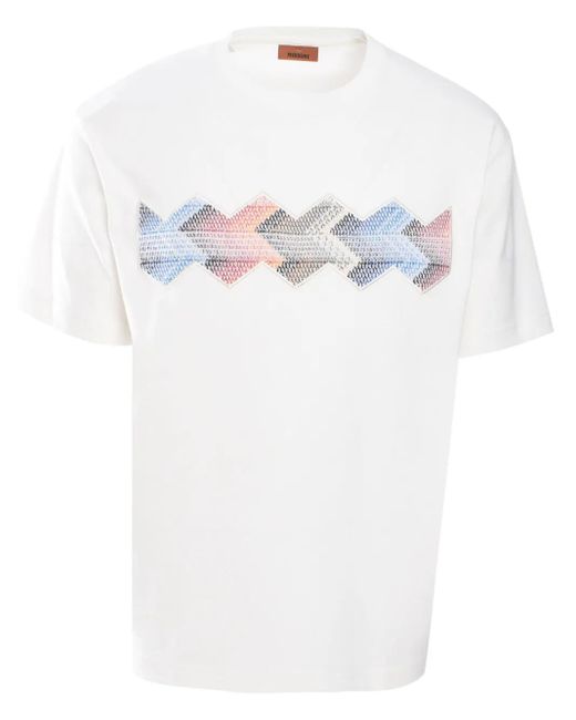 メンズ Missoni ショートスリーブ Tシャツ White