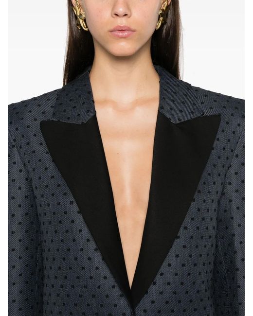 Nissa Black Polka-Dot Blazer