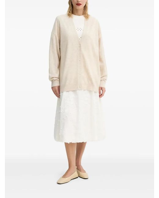 Munthe White Klassischer Cardigan