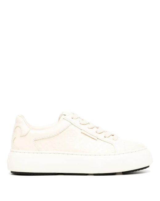 Tory Burch White T Monogram Ladybug Sneakers