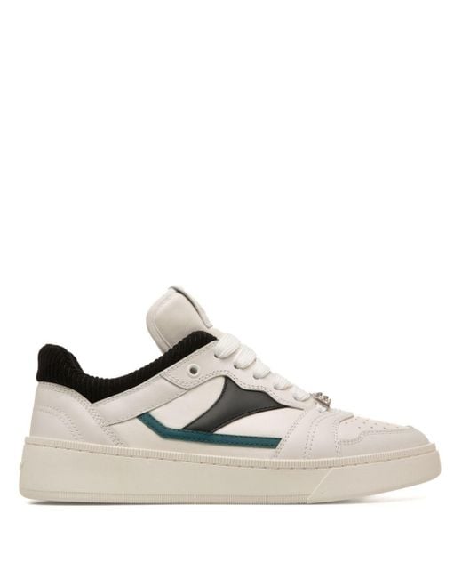 Bally White Royalty Leather Sneakers for men