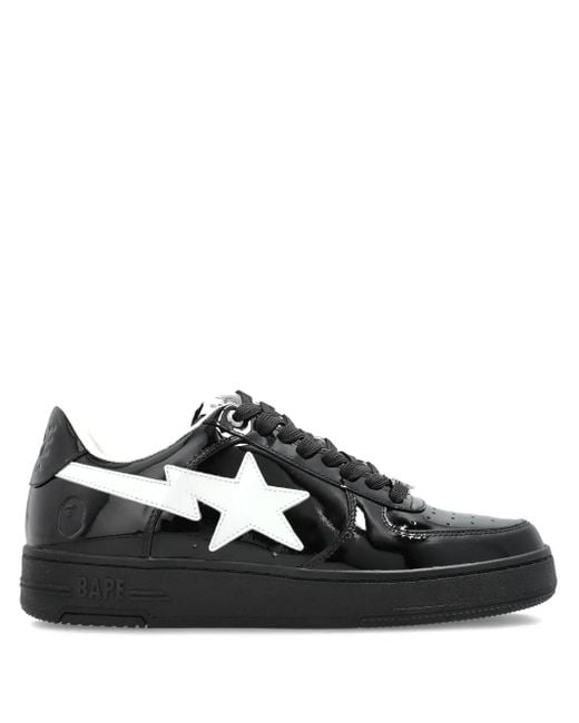 A Bathing Ape STA #2 Sneakers aus Lackleder in Black für Herren