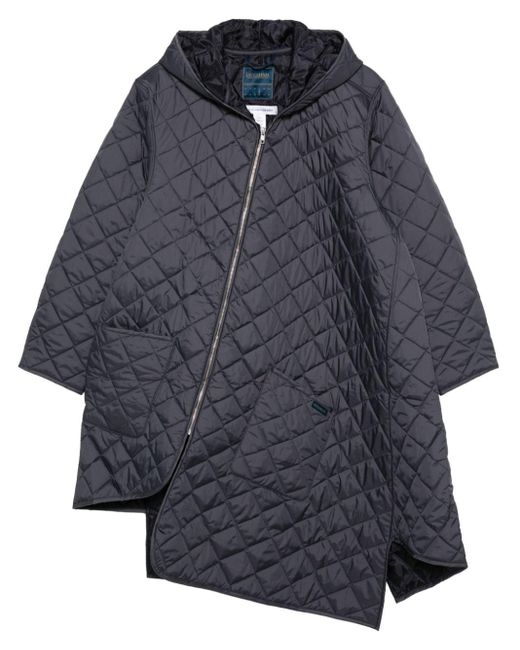 Comme des Garçons Blue Asymmetric Parka Coat for men