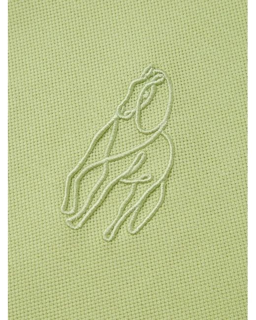 Shanghai Tang Green Tang Horse Polo Shirt for men