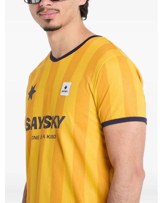 Saysky Yellow Stripe Combat T-Shirt for men