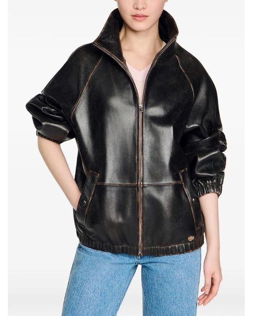 Bomber di Sandro in Black
