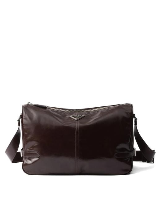 Borsa A Spalla di Prada in Brown da Uomo