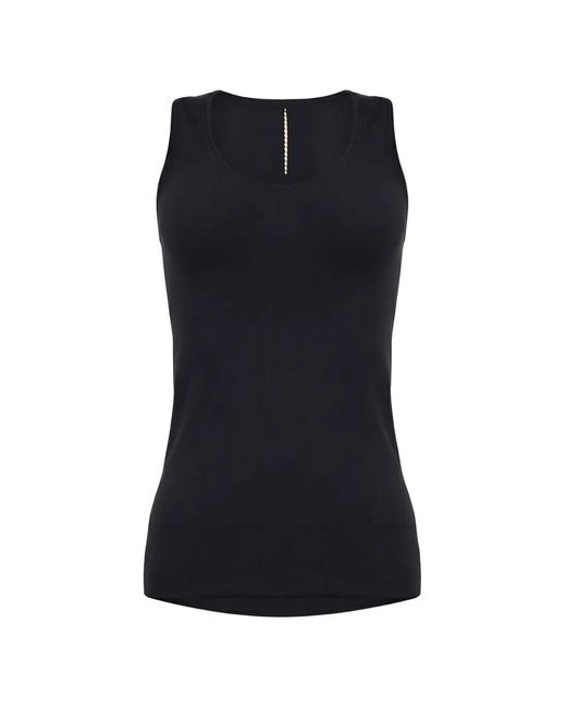 Wolford Black Seamless Warp-Knit Tank Top