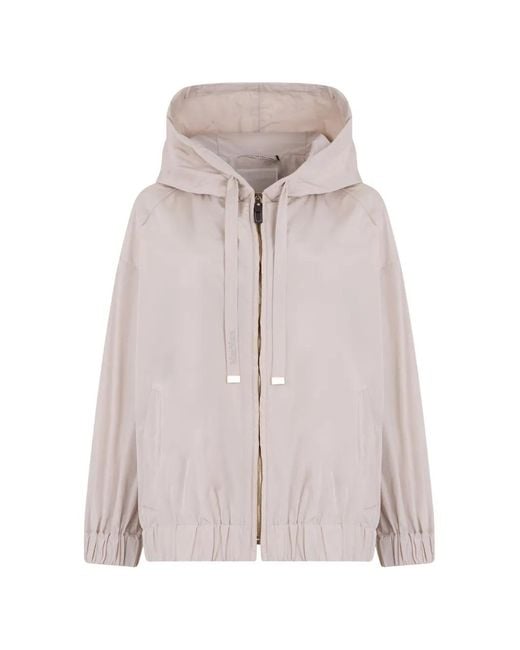 Max Mara Pink Water-Repellent Taffeta Jacket