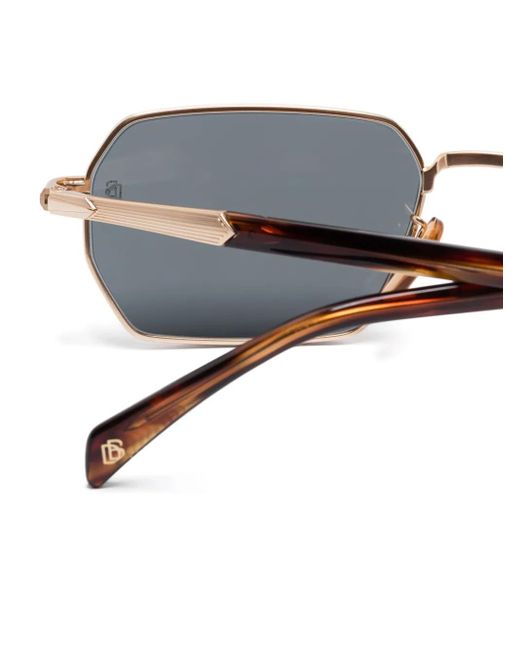 David Beckham Gray Geometric-Frame Sunglasses for men