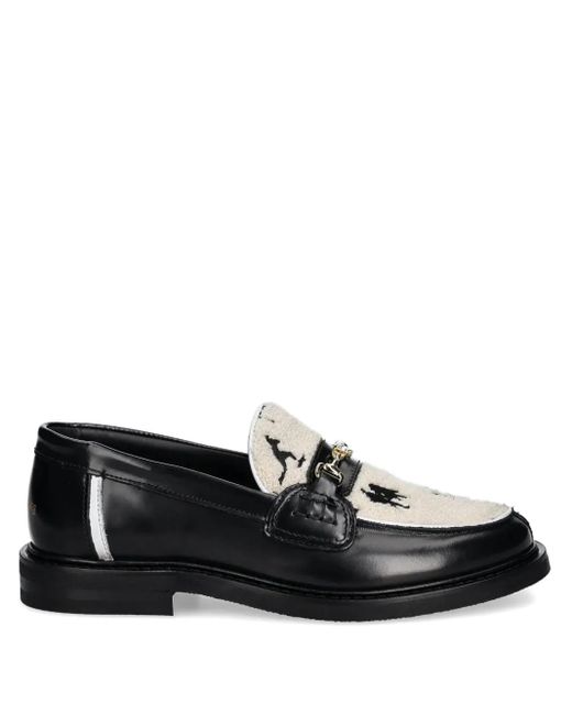 Filling Pieces レザーローファー Black