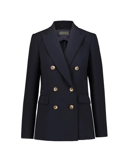 DR. HOPE Blue Double-Breasted Blazer