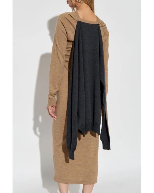 Moschino Natural Wool Dress