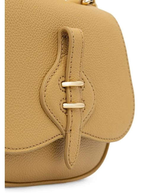 Coccinelle Metallic Grainy Leather Shoulder Bag