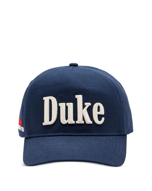 Duke & Dexter Blue Embroidered-Logo Cap for men