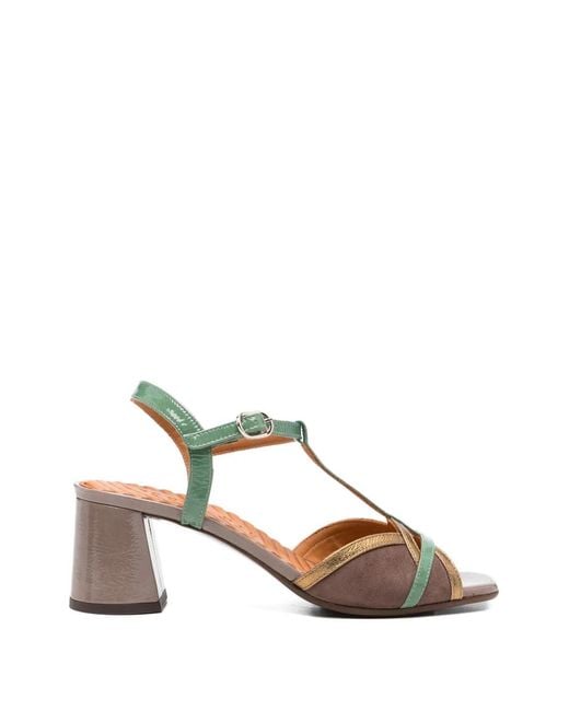 Chie Mihara White Ryejo T-Strap Sandals