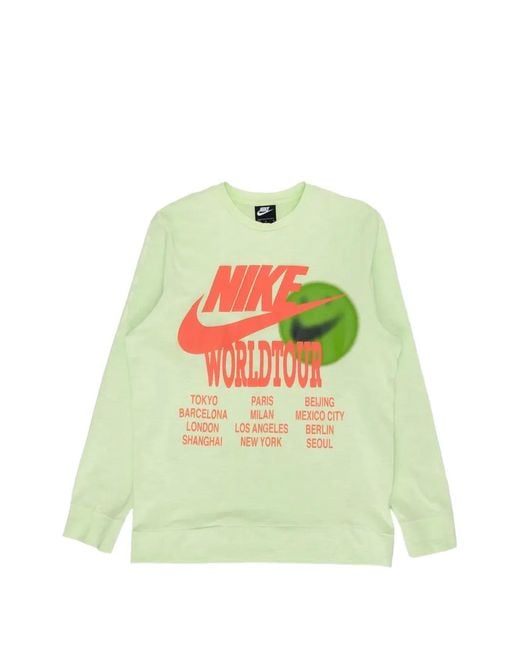 Nike Green Long-Sleeve Sweatshirt for men