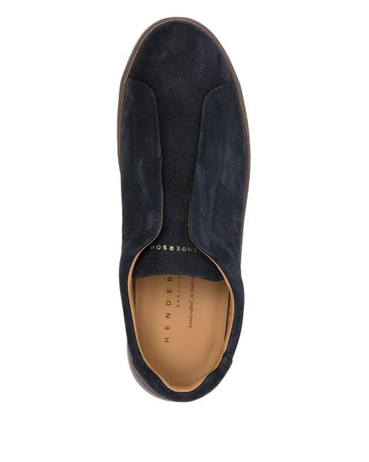 メンズ Henderson スリッポン スエードスニーカー Black