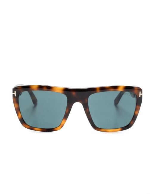 Tom Ford Blue Square-Frame Sunglasses for men