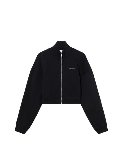 Off-White c/o Virgil Abloh Black Arrow Leaves Zip Knitwear
