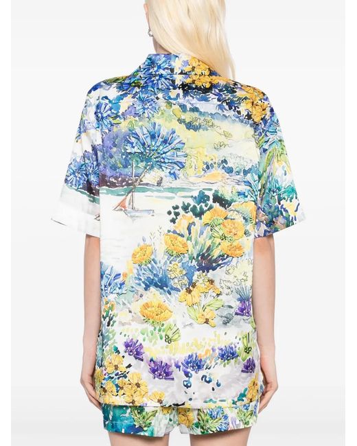 Mary Katrantzou Blue Vero Shirt