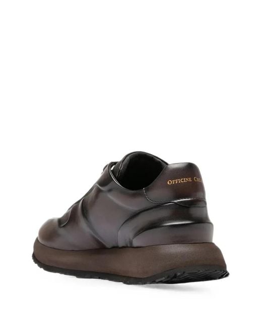 Officine Creative Brown Perspective 001 Leather Sneakers for men