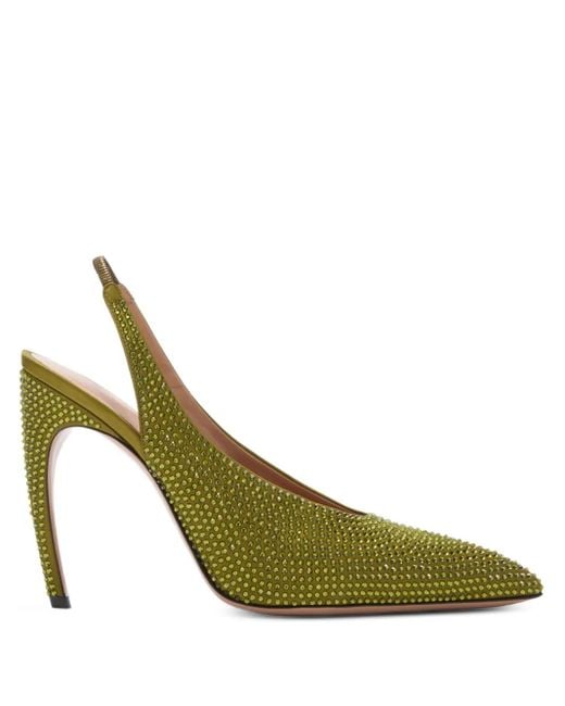 Zapatos Viper con tacón de 95 mm The Attico de color Green