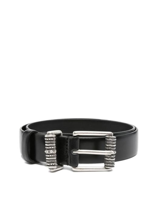 Ba&sh Black Buckle Leather Belt