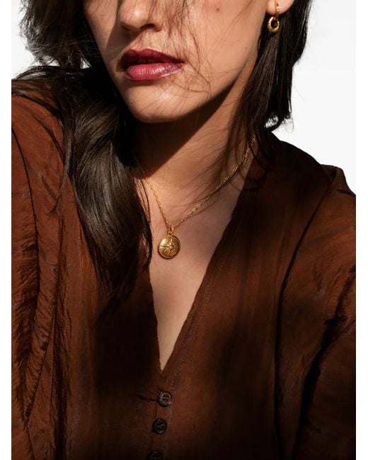 Dower & Hall Metallic True North Locket Necklace