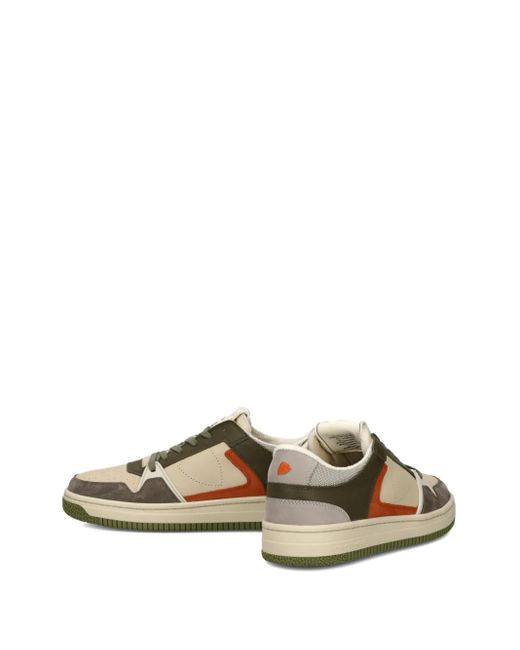 Philippe Model Brown Panelled Low-Top Sneakers for men