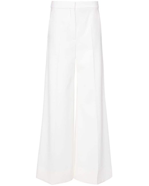 Pantalon ample à taille haute Stella McCartney en coloris White