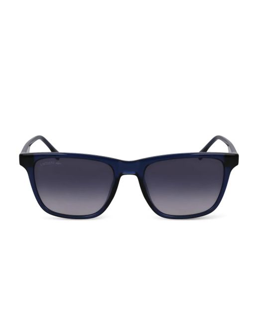 Lacoste Blue Logo-Print Sunglasses for men