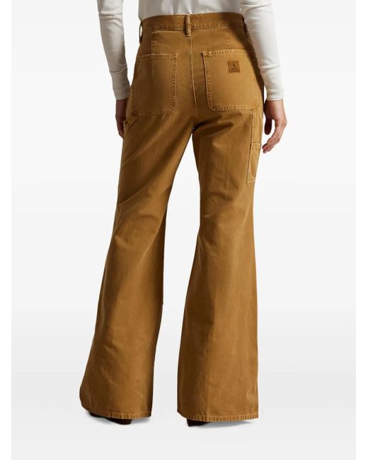 Polo Ralph Lauren Brown Flared Panelled Trousers
