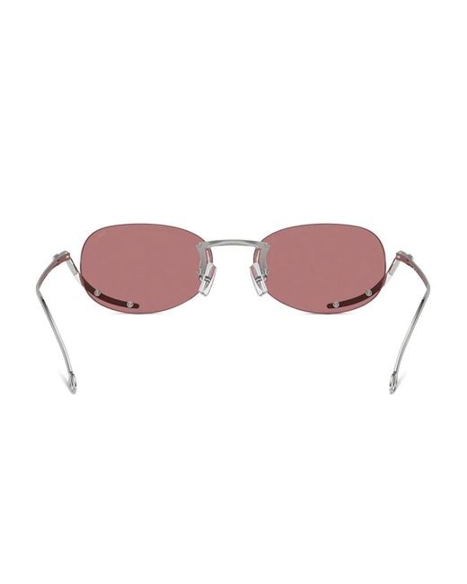 DIESEL Pink Odl1004 Oval Sunglasses