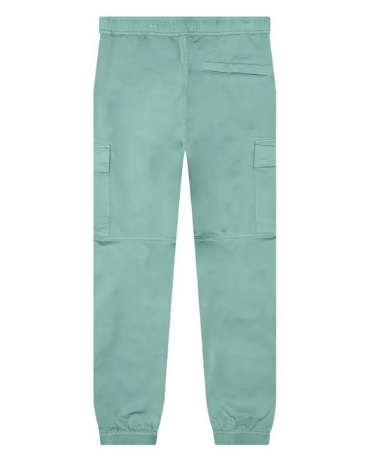 Stone Island Green Cargo Patch-Pocket Trousers for men