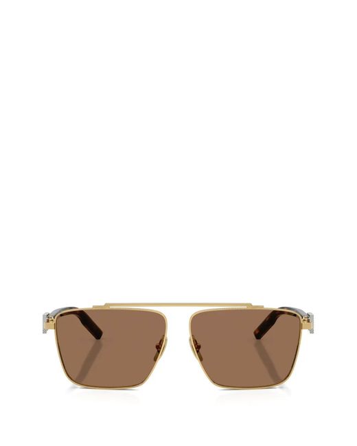 Dolce & Gabbana Metallic Pilot-Frame Sunglasses for men
