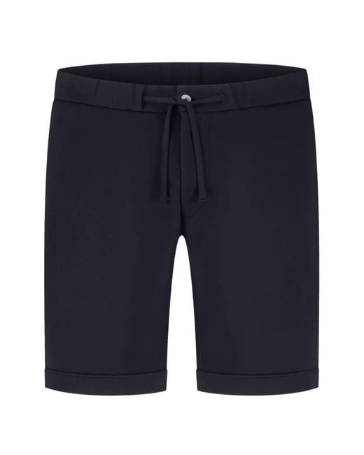 STEFAN BRANDT Blue Drawstring-Waist Button-Fastening Shorts for men