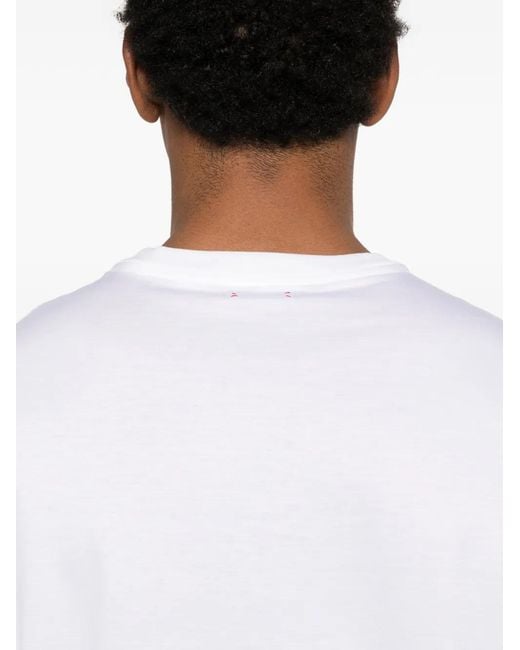 Kiton White Crew-Neck T-Shirt for men