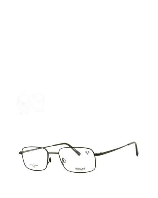 Flexon White Rectangle-Frame Glasses for men