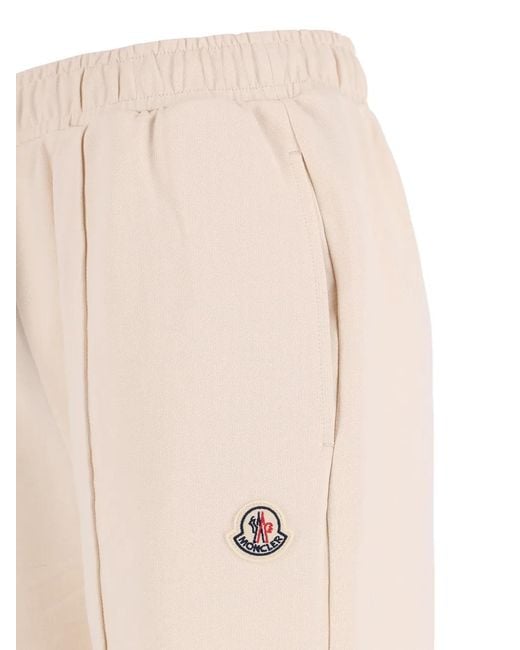 Moncler White Drawstring-Waist Flared Trousers