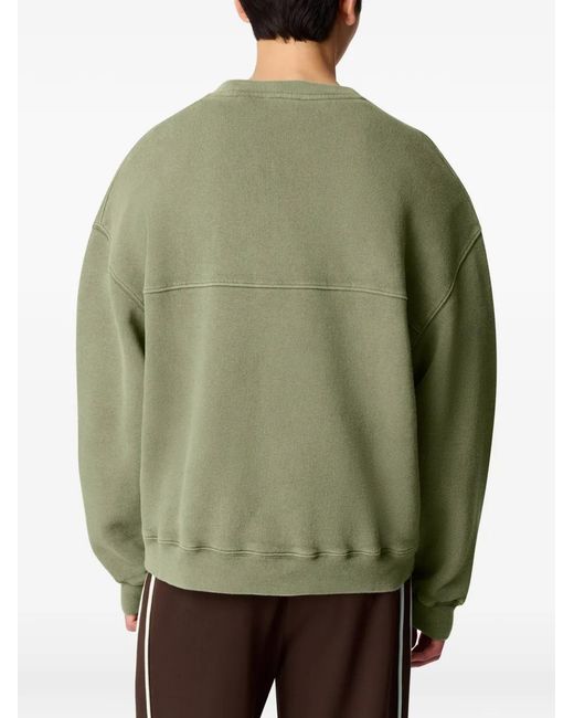 Axel Arigato Green Gens Logo-Embroidered Washed Sweater for men