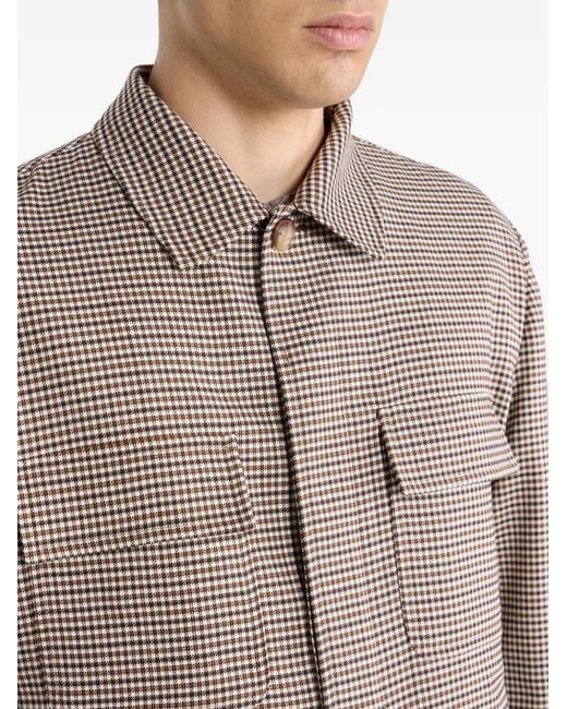 Etro Gray Pockets Shirt Jacket for men