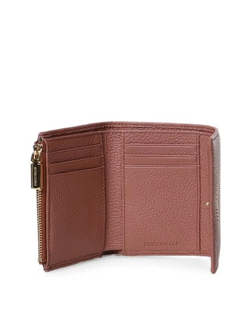 Coccinelle Pink Small Metallic Wallet