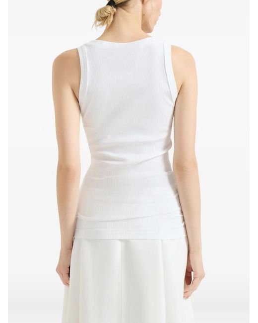 Brunello Cucinelli Geribbelde Tanktop in het White