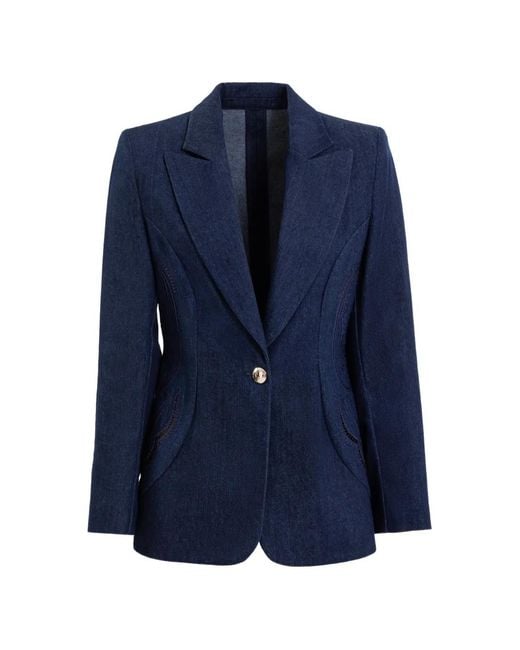 Saiid Kobeisy Blue Tailored Fitted Suit