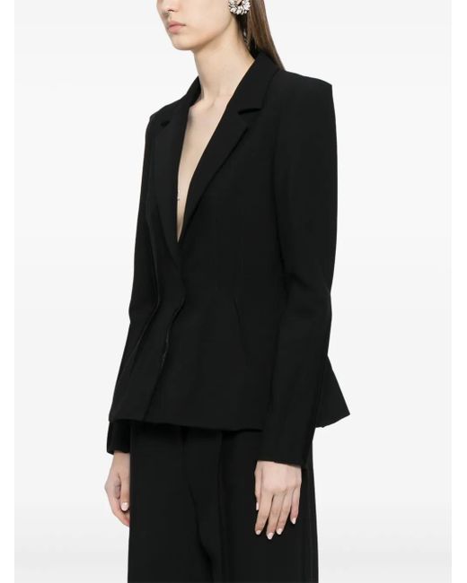 Elie Saab Black Inverted Dart Blazer