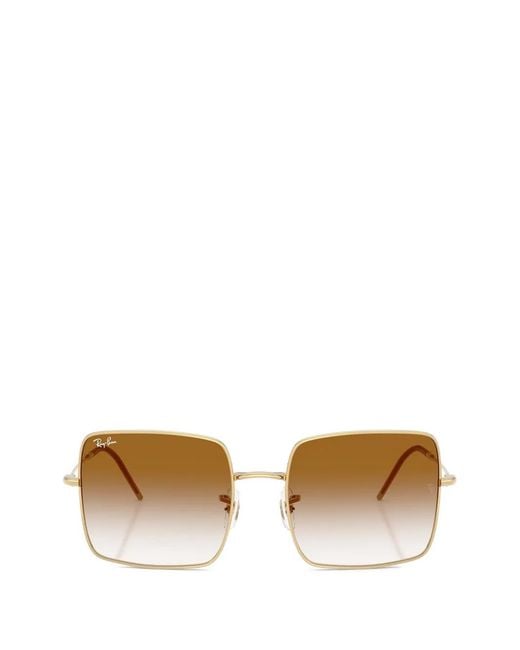 Ray-Ban White 1971 Squareframe Sunglasses