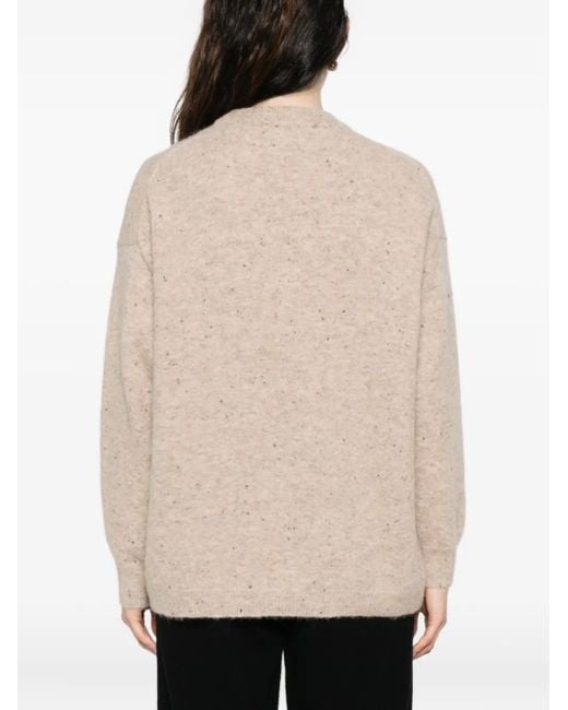 Mr. Mittens Natural Megan Speckled Crew-Neck Sweater